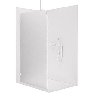 CERANO - Sprchová zástena Walk-in Orbis Top Round - Ľavá - 8 mm - guľatá vzpera - biela matná, mliečne sklo - 130x200 CER-682555 vyobraziť