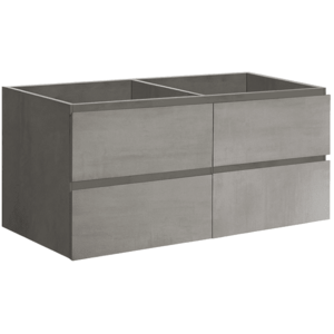 CERANO - Kúpeľňová skrinka pod umývadlo Carole - betónovo šedá - 119x48x45 CER-8050BD7619 vyobraziť