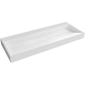 CERANO - Umývadlo z liateho mramoru Vita - nástenné aj na dosku - biela matná - 100x46 CER-8050BD6936 vyobraziť
