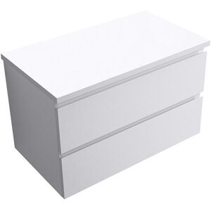 CERANO - Kúpeľňová skrinka Carole + doska pod umývadlo Navira Pro - 36 mm - biela matná - 100x51, 6x46 CER-668261 vyobraziť