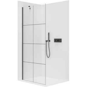 CERANO - Sprchová zástena Walk-in Onyx YL/P - 8 mm - čierna matná, industriálne sklo - 160x200 CER-8050BD1392 vyobraziť