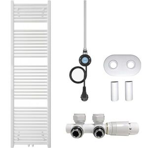 CERANO - Kúpeľňový radiátorový set Lincoln - kombinované vykurovanie, wifi tyč - stredové pripojenie 50 mm - 300W - biela lesklá - 1800x500 mm CER-663400 vyobraziť