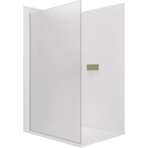CERANO - Sprchová zástena Walk-in Crystal Ľ/P - 8 mm - bezvzperový systém - zlatá, mliečne sklo - 160x200 CER-8050BD6722 vyobraziť