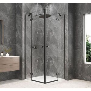 POLYSAN - GLOBE GUN METAL štvorcová sprchová zástena 900x900, rohový vstup, číre sklo GB5990GM vyobraziť