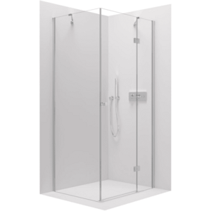 CERANO - Sprchovací kút Marino Ľ/P - 6 mm - chróm, transparentné sklo - 120x80x190 - pántový CER-422835 vyobraziť