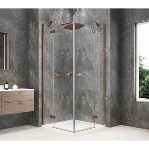 POLYSAN - GLOBE COPPER MATT štvorcová sprchová zástena 900x900, rohový vstup, číre sklo GB5990PG vyobraziť