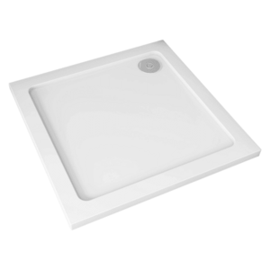 CERANO - Sprchová vanička štvorcová Piato - liaty mramor - biela lesklá - 80x80x3 CER-476939 vyobraziť