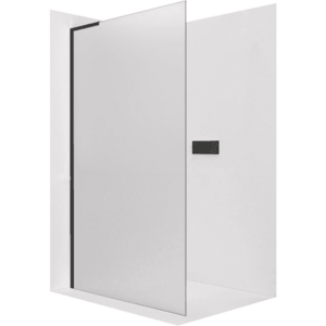 CERANO - Sprchová zástena Walk-in Onyx L-ľavá vzpera - 8 mm - čierna matná, mliečne sklo - 70x200 CER-8050BD765 vyobraziť