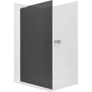 CERANO - Sprchová zástena Walk-in Onyx L-ľavá vzpera - 10 mm - chróm, grafitové sklo - 110x200 CER-8050BD74071 vyobraziť