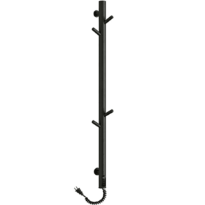 CERANO - Elektrický sušiak uterákov Ramus, s displejom - 160W - čierna štruktúrovaná matná - 1400x30 mm CER-683554 vyobraziť