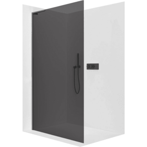 CERANO - Sprchová zástena Walk-in Onyx L-ľavá vzpera - 8 mm - čierna matná, grafitové sklo - 120x200 CER-8050BD746 vyobraziť