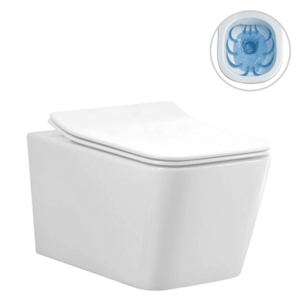 CERANO - WC závesné Forte, Rimless + Slim/UF sedátko - biela lesklá - 51x36 CER-538747 vyobraziť