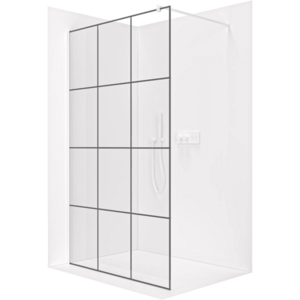 CERANO - Sprchová zástena Walk-in Onyx Round Ľ/P - 8 mm - guľatá vzpera - biela matná, industriálne sklo - 150x200 CER-8050BD242 vyobraziť