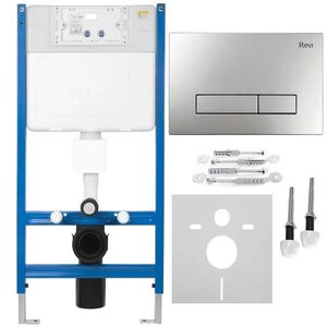 REA - Podomietkový WC systém K011A-Q + tlačidla I Brush Satin KPL-E0635 vyobraziť