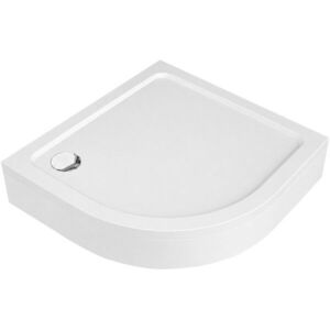 CERANO - Sprchová vanička štvrťkruhová Brio - SMC/minerálny kompozit - štruktúrovaná biela - 90x90x4 + čelný panel + nožičky CER-149065 vyobraziť