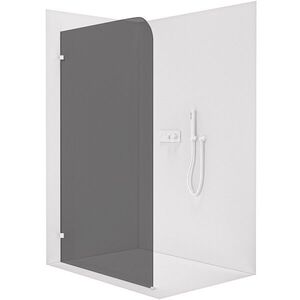 CERANO - Sprchová zástena Walk-in Orbis Ľ/P - 8 mm - biela matná, grafitové sklo - 100x200 CER-978755 vyobraziť