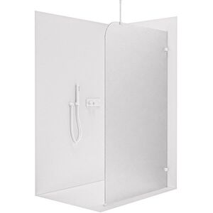 CERANO - Sprchová zástena Walk-in Orbis Top Round - Pravá - 8 mm - guľatá vzpera - biela matná, mliečne sklo - 130x200 CER-999957 vyobraziť