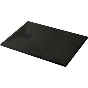 CERANO - Sprchová vanička obdĺžniková Pablo - SMC/minerálny kompozit - štruktúrovaná čierna matná - 140x90x3 CER-481156 vyobraziť