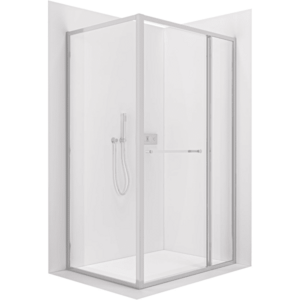 CERANO - Sprchovací kút Versaro L/P - 6 mm - chróm, transparentné sklo - 150x80 - zasúvací CER-8050BD80322 vyobraziť