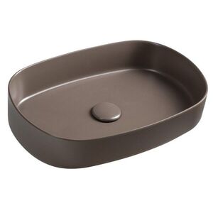 ISVEA - INFINITY OVAL keramické umývadlo na dosku, 55x36cm, taupe 10NF65055-2H vyobraziť