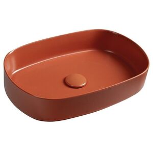 ISVEA - INFINITY OVAL keramické umývadlo na dosku, 55x36cm, terracotta 10NF65055-2U vyobraziť