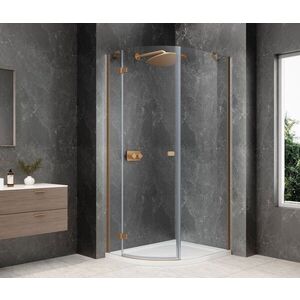 POLYSAN - GLOBE COPPER MATT štvrťkruhová sprchová zástena 800x900, číre sklo, ľavá GB2890LPG vyobraziť