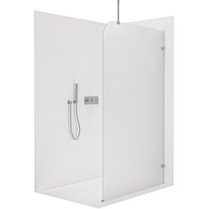 CERANO - Sprchová zástena Walk-in Orbis Top Round - Pravá - 8 mm - guľatá vzpera - chróm, mliečne sklo - 130x200 CER-999969 vyobraziť