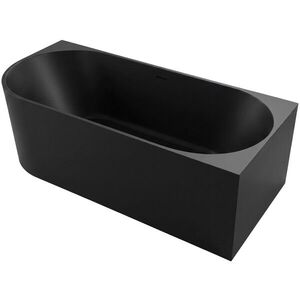 CERANO - Vaňa akrylátová Bianco - voľne stojaca - asymetrická - pravá - čierna matná - 150x74x60 CER-477794 vyobraziť