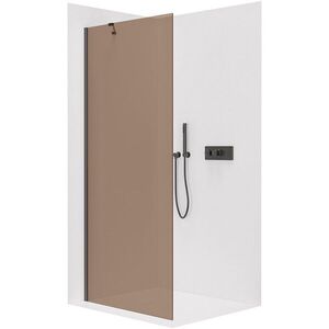 CERANO - Sprchová zástena Walk-in Onyx YL/P - 8 mm - čierna matná, bronzové sklo - 110x200 CER-686677 vyobraziť