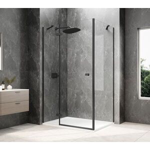 POLYSAN - GLOBE BLACK obdĺžniková sprchová zástena 1100x800, číre sklo, ľavá GB1011-3215LB vyobraziť
