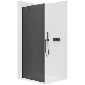 CERANO - Sprchová zástena Walk-in Onyx YL/P - 8 mm - guľatá vzpera - čierna matná, grafitové sklo - 40x200 CER-8050BD71935 vyobraziť