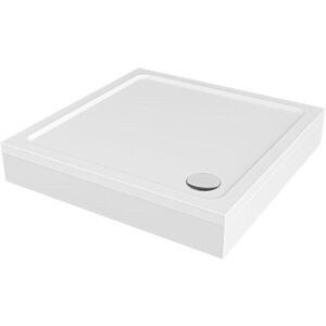 CERANO - Sprchová vanička štvorcová Brio - SMC/minerálny kompozit - štruktúrovaná biela - 70x70x4 + čelný panel + nožičky CER-169715 vyobraziť
