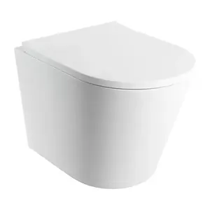 OMNIRES - TAMPA závesné WC so sedadlom pomaly sklápacím, 52 x 36 cm, biela mat TAMPAMWBM vyobraziť
