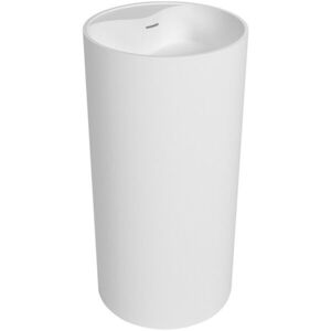 CERANO - Umývadlo z liateho mramoru Soho - voľne stojace - biela matná - O 45 x 90 CER-653722 vyobraziť