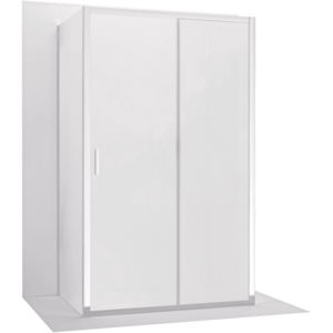 CERANO - Trojstenný sprchovací kút Varone LINE UL/P - 6 mm - chróm, mliečne sklo - 160x80 - posuvný CER-DY505-90189 vyobraziť