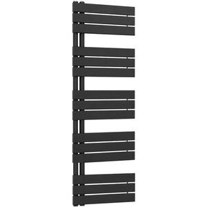 CERANO - Kúpeľňový radiátor Theo - L/P - asymetrické pripojenie 50mm - 812W - čierna matná - 1600x500 mm CER-429655 vyobraziť
