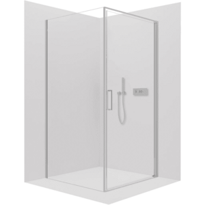 CERANO - Sprchovací kút Porte Ľ/P - 8 mm - chróm, transparentné sklo - 100x70x195 - otočný CER-413519 vyobraziť
