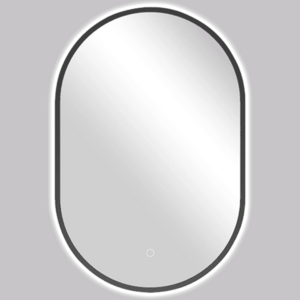 CERANO - Kúpeľňové LED zrkadlo Valto, kovový rám - čierna matná - 40x60 CER-NT8144D-40X60 vyobraziť
