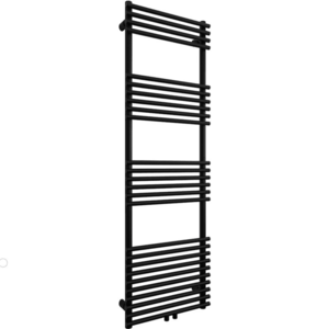 CERANO - Kúpeľňový radiátor Luigi - stredové pripojenie 50mm/bočné - 713W - čierna matná - 1600x500 mm CER-429688 vyobraziť