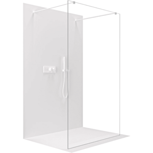 CERANO - Sprchová zástena Walk-in Onyx Duo Ľ/P - 8 mm - hranatá vzpera - biela matná, transparentné sklo - 100x200 CER-8050BD1806 vyobraziť