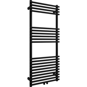 CERANO - Kúpeľňový radiátor Luigi - stredové pripojenie 50mm/bočné - 545W - čierna matná - 1200x500 mm CER-429694 vyobraziť