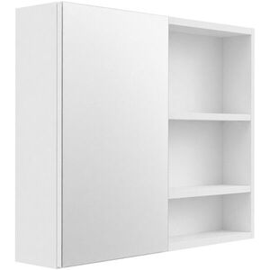 CERANO - Kúpeľňová zrkadlová skrinka Orea - biela matná - 60x65x15 CER-661918 vyobraziť
