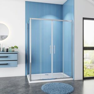 H K - Obdĺžnikový sprchovací kút SYMPHONY D4 160 × 90 s posuvnými dverami, chróm SE-SYMPHONYD416090 vyobraziť