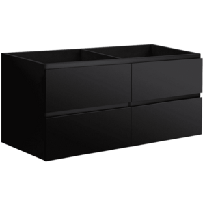 CERANO - Kúpeľňová skrinka pod umývadlo Carole - čierna matná - 119x48x45 CER-431578 vyobraziť