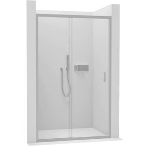 CERANO - Sprchové posuvné dvere Varone LINE Ľ/P - 6 mm - chróm, transparentné sklo - 110x195 CER-478069 vyobraziť
