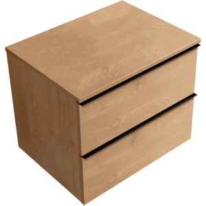 CERANO - Kúpeľňová skrinka Velora - dub medový, úchytka čierna + doska pod umývadlo Navira Slim - 18 mm - 70x54, 8x46, 5 CER-664810 vyobraziť