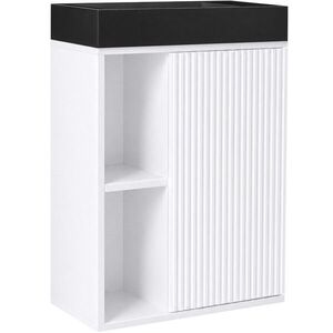 CERANO - Umývadlová skrinka pre WC Sofia - biela matná + umývadlo z liateho mramoru Sofia - čierna matná - 50x70x25 CER-455058 vyobraziť