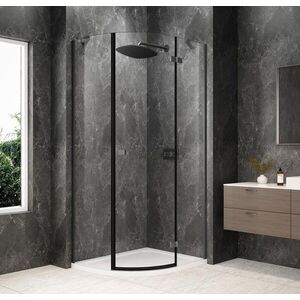 POLYSAN - GLOBE GUN METAL štvrťkruhová sprchová zástena 900x800, číre sklo, pravé GB2980RGM vyobraziť