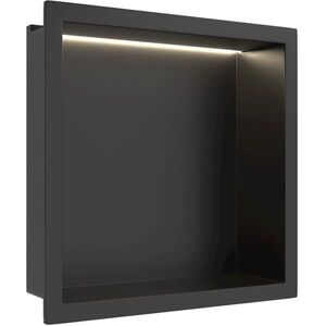 CERANO - Zápustná polička/nika do obkladu s LED osvetlením - čierna matná - 30x30x10 CER-002626 vyobraziť