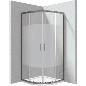 DEANTE - Funkia Evo štvrťkruhový kút s vaničkou, 90x90 cm – vzor pruh KYPPDE99P vyobraziť